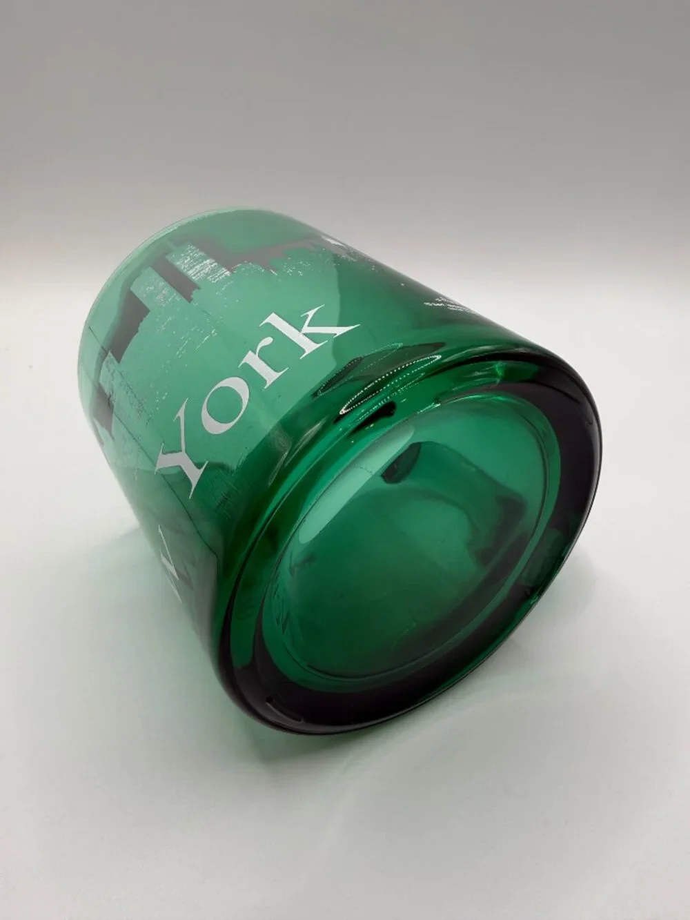 VTG New York Twin Towers City Skyline Glass Mug
